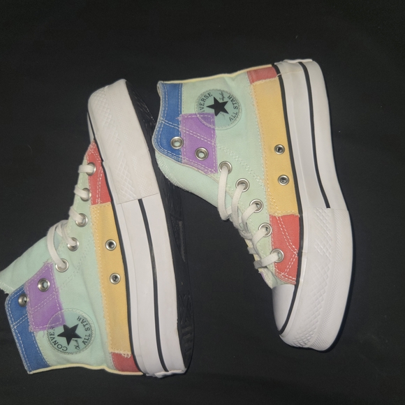Converse Colorful Patchwork High-Tops - Picture 6 of 8